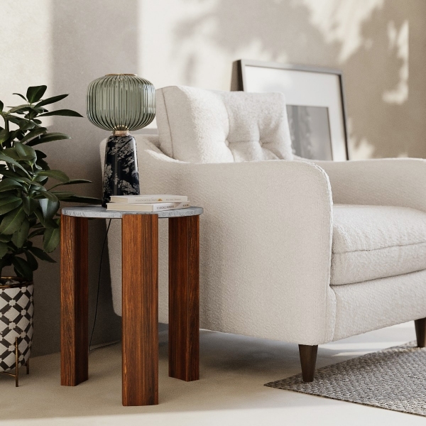 emil-round-side-table-dark-mango-wood-grey-marble-p44567-2875309_image Emil Round Side Table, Dark Mango Wood & Grey Marble