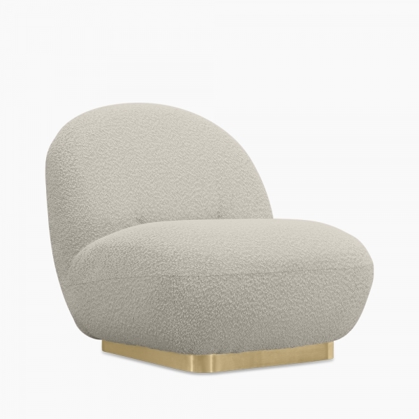 Erin Armchair, Speckled Stone Sustainable Boucle