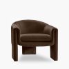 Findlay Accent Armchair, Mocha Brown Sustainable Velvet