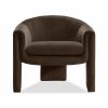 Findlay Accent Armchair, Mocha Brown Sustainable Velvet