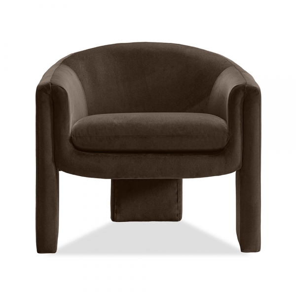 Findlay Accent Armchair, Mocha Brown Sustainable Velvet