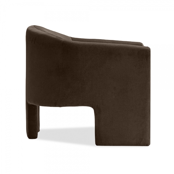 Findlay Accent Armchair, Mocha Brown Sustainable Velvet