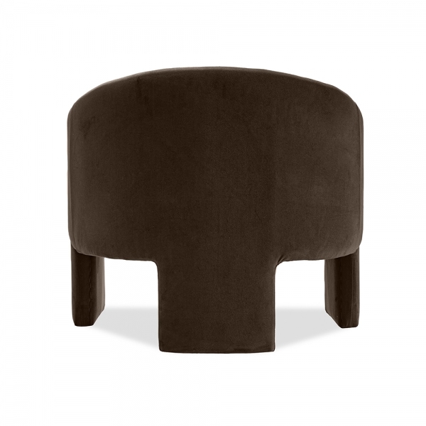 Findlay Accent Armchair, Mocha Brown Sustainable Velvet