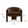 Findlay Accent Armchair, Mocha Brown Sustainable Velvet