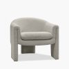 Findlay Accent Armchair, Speckled Stone Sustainable Boucle