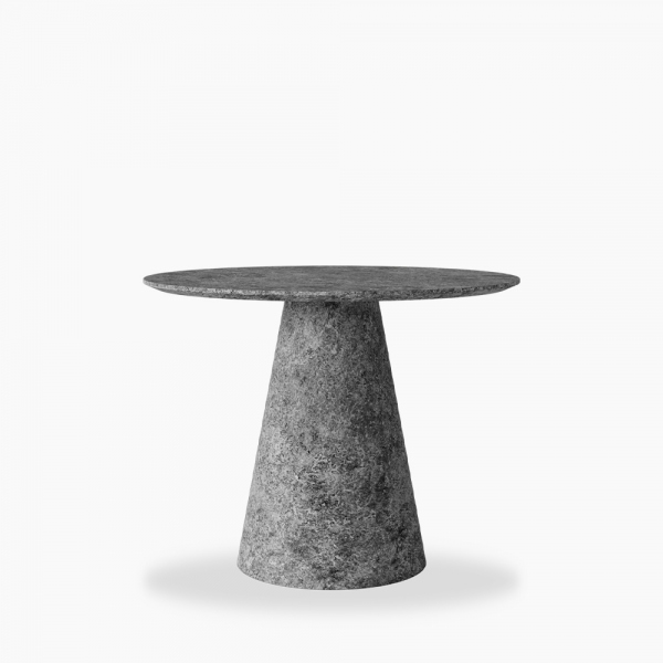 Finnley 4 Seat Round Dining Table, Concrete Effect
