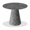 Finnley 4 Seat Round Dining Table, Concrete Effect