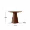 Finnley 4 Seat Round Dining Table, Walnut