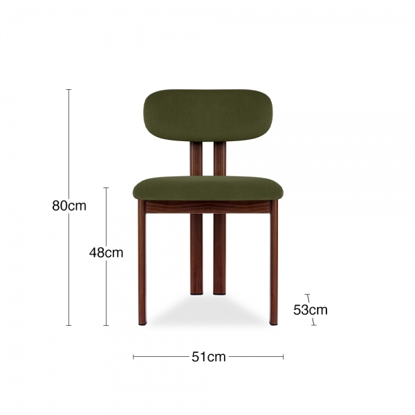 finnley-arbor-4-chairs-dining-set-walnut-olive-green-sustainable-velvet-p46183-2882051_image Finnley & Arbor 4 Chairs Dining Set, Walnut & Olive Green Sustainable Velvet