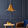 Freda Palm Leaf Pendant, Antique Brass
