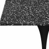 Fulham Square Bar Table, Black Terrazzo & Black