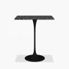 Fulham Square Bar Table, Black Terrazzo & Black