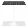 Fulham Square Bar Table, Black Terrazzo & White