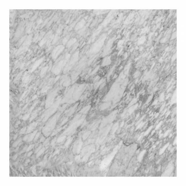 Fulham Square Bar Table, White Marble & White