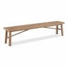 Galway Herringbone Dining Bench, Oak