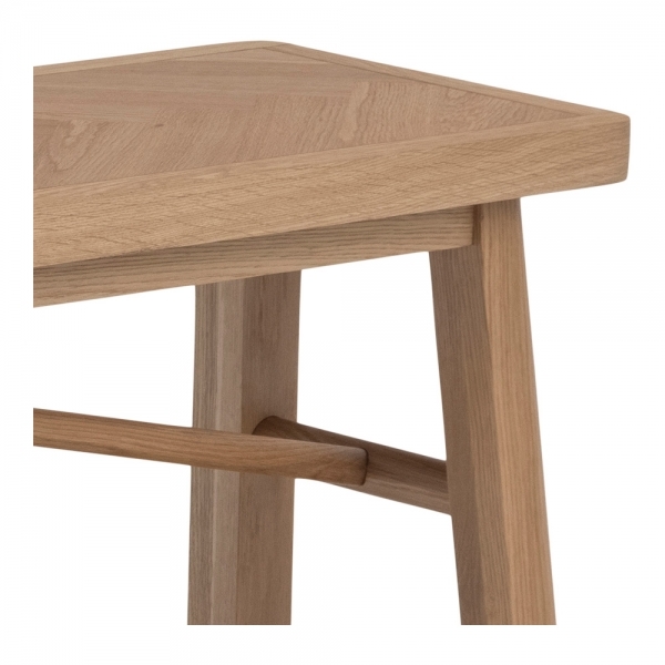 Galway Herringbone Dining Bench, Oak