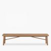 Galway Herringbone Dining Bench, Oak