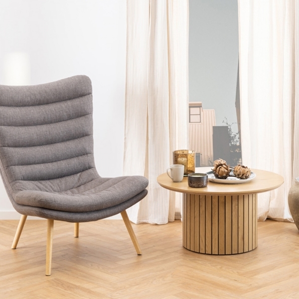 Grafton Accent Chair, Light Grey