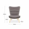 Grafton Accent Chair, Light Grey