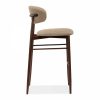 Halston Bar Stool, Latte Sustainable Fabric