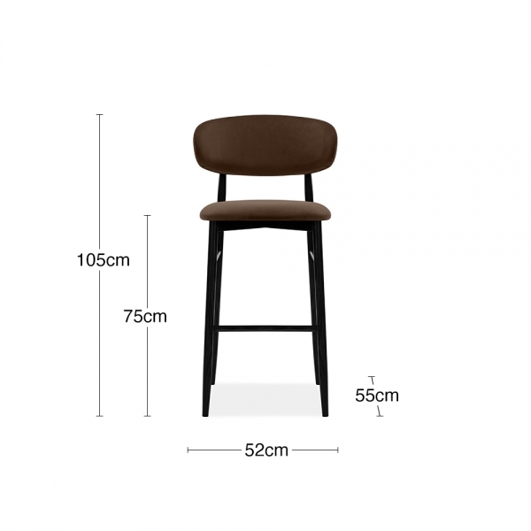 halston-bar-stool-mocha-brown-sustainable-velvet-p45480-2877125_image Halston Bar Stool, Mocha Brown Sustainable Velvet