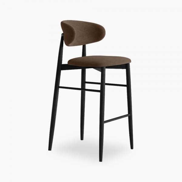 halston-bar-stool-mocha-brown-sustainable-velvet-p45480-2877415_image Halston Bar Stool, Mocha Brown Sustainable Velvet