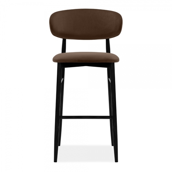 halston-bar-stool-mocha-brown-sustainable-velvet-p45480-2877416_image Halston Bar Stool, Mocha Brown Sustainable Velvet