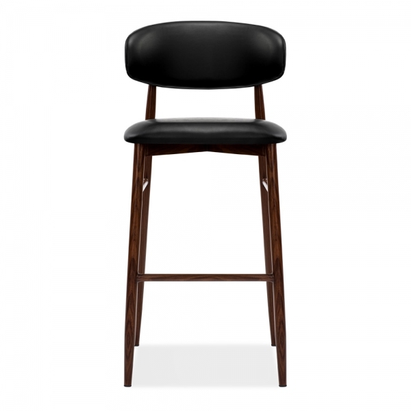 Halston Bar Stool, Vintage Black