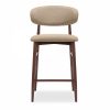 Halston Kitchen Stool, Latte Sustainable Fabric