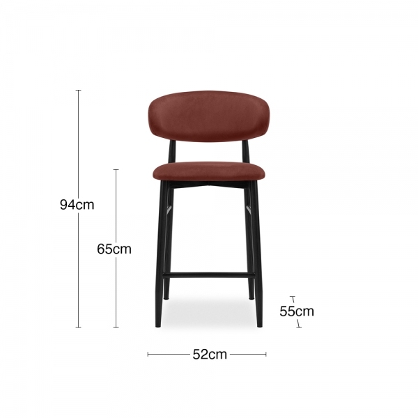 halston-kitchen-stool-rust-sustainable-velvet-p45477-2877115_image Halston Kitchen Stool, Rust Sustainable Velvet