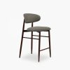 Halston Kitchen Stool, Speckled Grey Sustainable Fabric