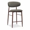 Halston Kitchen Stool, Speckled Grey Sustainable Fabric