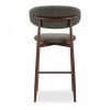 Halston Kitchen Stool, Speckled Grey Sustainable Fabric