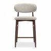 Halston Kitchen Stool, Speckled Stone Sustainable Boucle