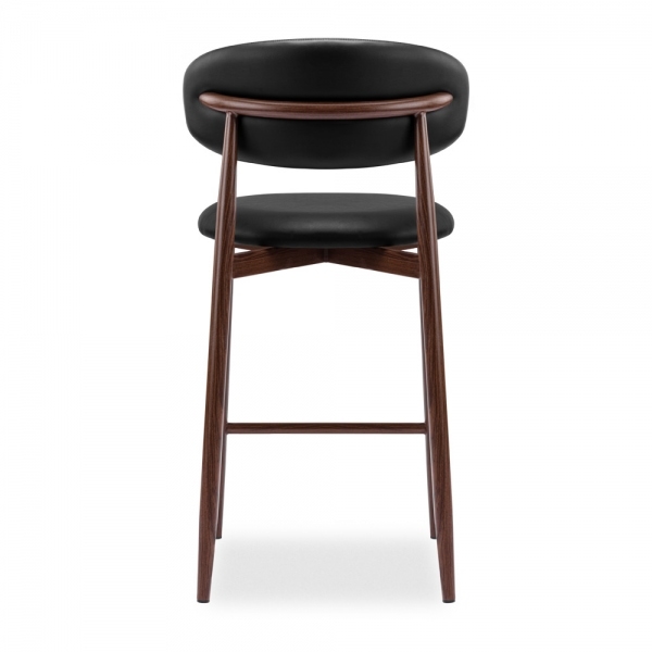 Halston Kitchen Stool, Vintage Black