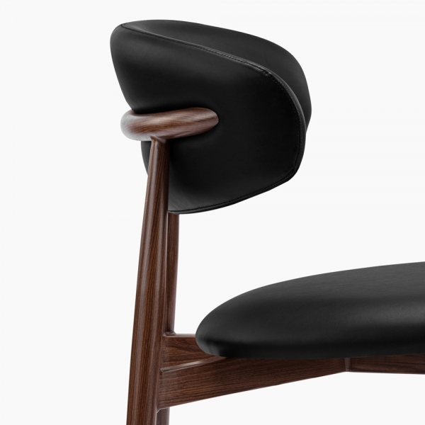 Halston Kitchen Stool, Vintage Black