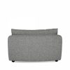 Hayden Curved Middle Section, Grey Chenille