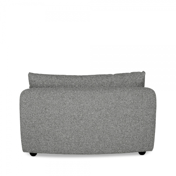 Hayden Curved Middle Section, Grey Chenille