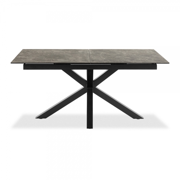 Heaven 6-8 Seat Extendable Dining Table, Dark Grey Ceramic