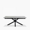 Heaven 8-10 Seat Extendable Dining Table, Light Grey Ceramic