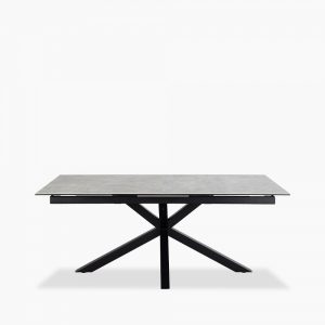 Heaven 8-10 Seat Extendable Dining Table, Light Grey Ceramic