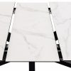 Heaven 8-10 Seat Extendable Dining Table, White Ceramic