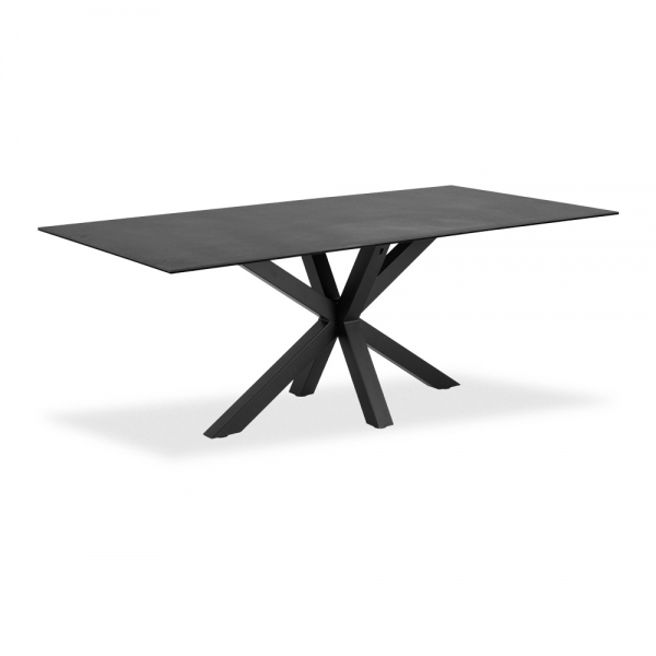 Heaven 8 Seat Dining Table, Dark Grey Ceramic