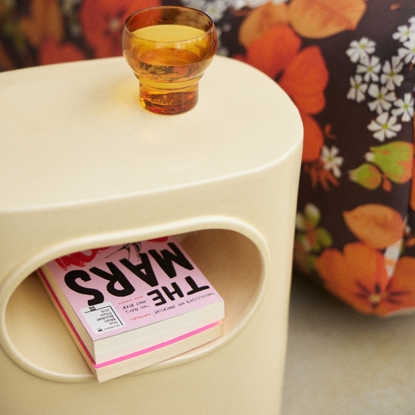 Hkliving Space Side Table, Cream