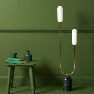 houseof-2-light-curve-floor-lamp-olive-green-marble-p45760-2878305_image houseof 2 Light Curve Floor Lamp, Olive Green Marble