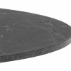 Ibiza 4 Seat Round Dining Table, Black Marble Effect