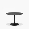 Ibiza 4 Seat Round Dining Table, Black Marble Effect