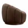 Ivy Swivel Armchair, Mocha Brown Sustainable Velvet