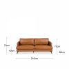 Jasper 3 Seater Sofa, Tan