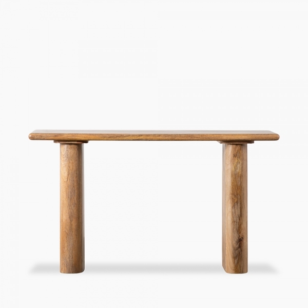 Ledbury Wooden Console Table, Mango Wood